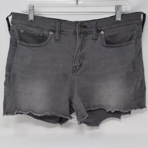 Madewell Pants - Madewell Denim Boy Shorts Black Gray Women 30 C1733 Comfy Neutral Boho Casual